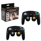 2 Pcs. 6 ft. Black Classic Rumble Wired Joypad for Wii GameCube Console (Hexir)