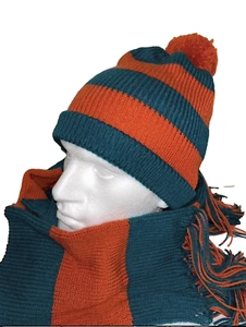BNWT STRIPED HAT AND SCARF ENSAMBLE COMBINATION COMBO - Picture 1 of 1