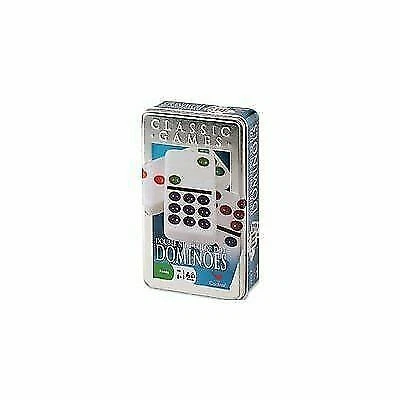 Cardinal 1998 Double 9 Nine 55 Shiny Jumbo Color Dot Dominoes Collectors Tin