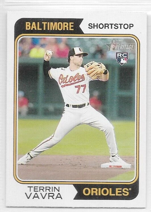 Terrin Vavra Baltimore Orioles 2023 Topps Heritage Rookie #148 - Image 1 of 1