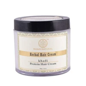 Low Cost Khadi Natural Herbal Protein Hair Cream 100 gm Ayurvedic Hair Growth - Picture 1 of 1
