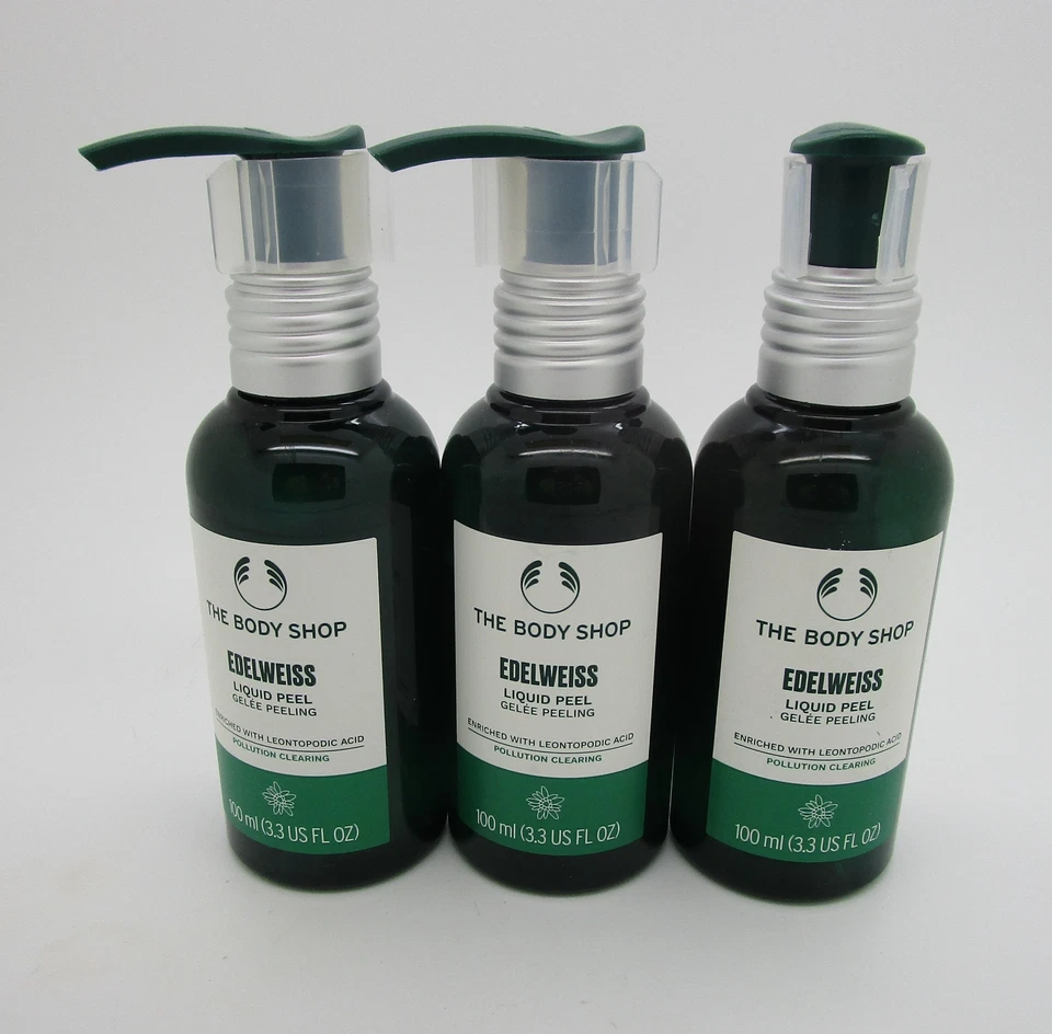 The Body Shop EDELWEISS жидкий пилинг 3,3 унц - лот из 3 - Изображение 1 из 1