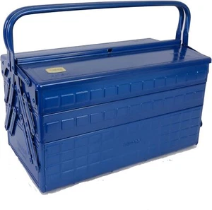 TRUSCO 3 stage tool box GT-410-B Blue 412 x 220 x 343mm Alloy Steel NEW - Picture 1 of 5