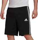 adidas Men's Black/White Designed 2 Move 3-Stripe Primeblue Shorts (H20839) Sz S