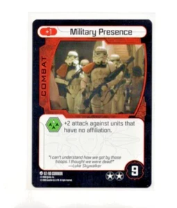2008 WhizKids Star Wars Pocketmodel TCG Scum & Villainy #7 - Military Presence - Picture 1 of 2