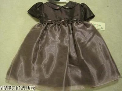 NIÑO PEQUEÑO~NIÑAS CIRUELA~VESTIDO DE VACACIONES PÚRPURA~MONEDERO~POR BABY TOGS~4T~NUEVO CON ETIQUETAS Foto 1 de 4