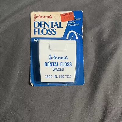 Vintage Johnson & Johnson Dental Floss Waxed 50 Yard - Image 1 of 2