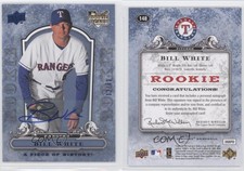 2008 Upper Deck A Piece of History Rookie Blue Auto /50 Bill White #148 Auto