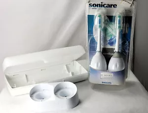 2 cabezales de cepillo de dientes de repuesto Philips Sonicare serie E y estuche de viaje - Imagen 1 de 4