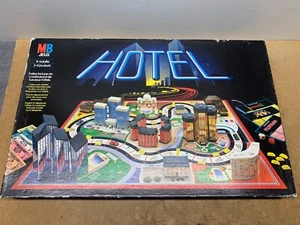 JEU DE SOCIÉTÉ MB HOTEL 1986 INCOMPLET EN BOITE - Imagen 1 de 5