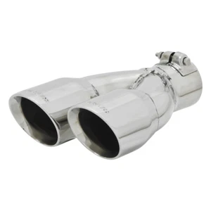 Flowmaster Exhaust Tip - 3.00 In Dual Angle Cut Polished Ss Fits 2.50 In. - Picture 1 of 3