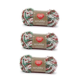 Yarn - of 85g/3oz - Polyester - 4 Medium (Worsted) - 78 3 Pack Jolly Scrubby - Picture 1 of 7