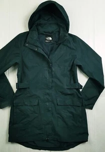 HOT Women's THE NORTH FACE @ DRYVENT PARKA TRENCH HOODED NAVY RAIN COAT Jacket L - Picture 1 of 15