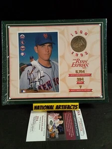 Nolan Ryan New York Mets Signed 8 X 10 The Ryan Express Display Sealed JSA -1 # - Picture 1 of 6