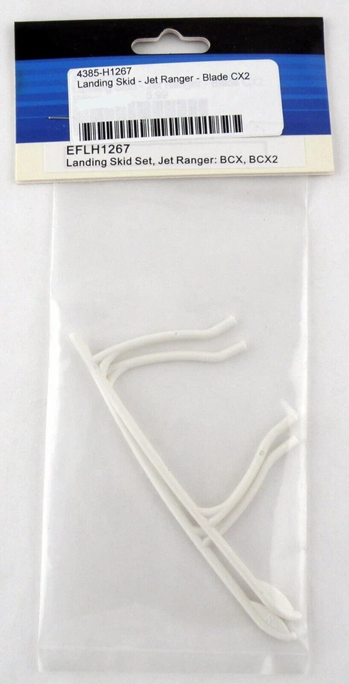 E-Flite RC Spares Landing Skid Set White Jet Ranger Fits: BCX BCX2 New EFLH1267 - Image 1 of 1