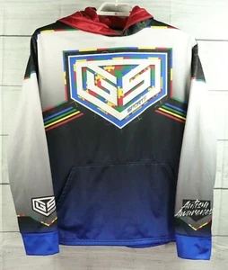 GS Sports Mens Hoodie Blue Size L Athletic Autism Awareness USA - Picture 1 of 10