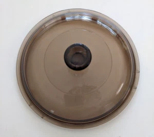 Pyrex Corning Ware Visions V-1.5-C Brown Amber Glass 7" Replacement Lid Round - Picture 1 of 8