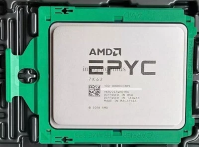 AMD EPYC 7K62 Unlocked 2.6-3.3GHz 48 Core 96 Thread LGA1151 192MB CPU Processor - Image 1 of 2