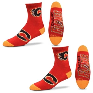 Calgary Flames viertellange Damensocken. 2 Stück - Bild 1 von 1