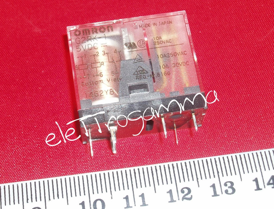 rele relais relay bistabile 5 volt dc 1 scambio OMRON G2RK-1 Foto 1 de 1