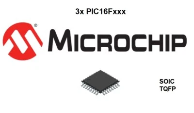 ⚡ 3x Microcontrôleurs Microchip : PIC 16F - SOIC / TQFP : NEUF ⚡ - Photo 1/4