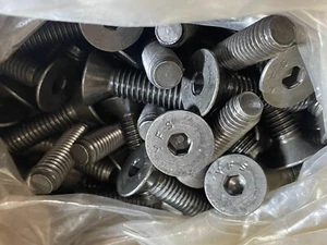 Lote 54 Brighton Best 3/8-16 x 1-1/2 Tornillos de cabeza plana Gr 8 Acero Negro - Imagen 1 de 6