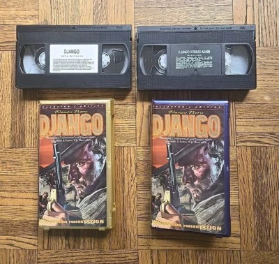 VTG Franco Nero Django VHS 1999 Collectors Edition Clamshell Case Django Strikes - Image 1 of 4