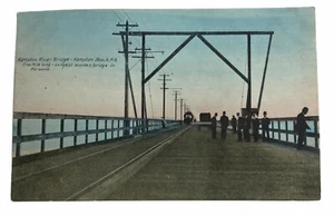 Hampton Longest Wooden Bridge, Hampton Beach, New Hampshire Postcard - Picture 1 of 2