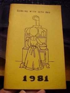 COOKING with  ZETA RHO COOKBOOK BETA SIGMA PHI Springfield IL  (1981 - Picture 1 of 4
