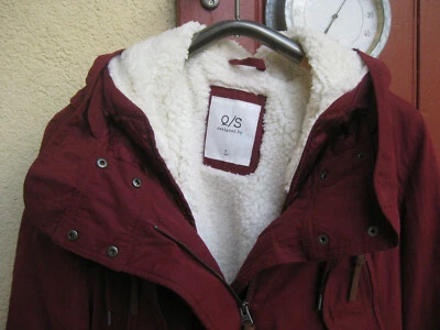 Jacke dunkelrot mit Teddyfutter Damen von Q/S designed by Gr. L - Bild 1 von 4