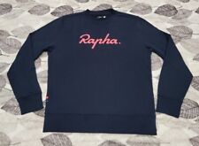 Rapha Mens Logo Royal Blue & Pink Logo Pullover Sweatshirt Men Size Large