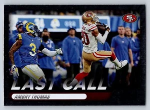 2022 Panini Absolute #LC-19 Ambry Thomas Last Call - Picture 1 of 2