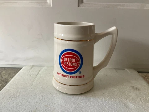 Vintage Detroit Pistons Beer Stein Mug Cover