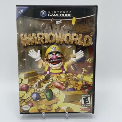Wario World Nintendo GameCube Complete CIB + Insert Black Label - Image 1 of 4