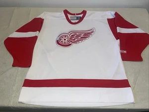 Camiseta deportiva Detroit Red Wings Ccm para hombre XL limpia vintage NHL 90s 90s blanca limpia - Imagen 1 de 4
