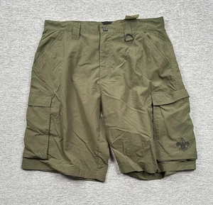 Boy Scouts of America Shorts Mens Medium Green Centennial Uniform Nylon NEW - Picture 1 of 7