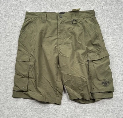 Boy Scouts of America Shorts Mens Medium Green Centennial Uniform Nylon NEW - Image 1 of 4