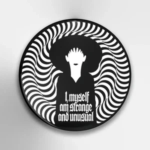 Beetlejuice Lydia Strange and Unusual Metal Lapel Pin 80s Retro New - Picture 1 of 2