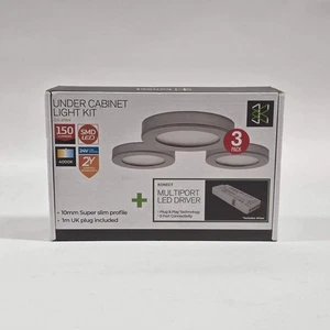 New Konect 24V Puck LED Under Cabinet Light Kit 150 Lumens CUL-37804 - Picture 1 of 1