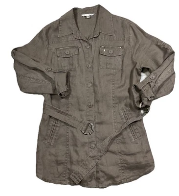 Cabi Linen Toupe Coat Large  - Image 1 of 4