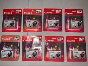 Lot of 8, Genuine Canon CL-241XL Color Ink Cartridge High-Yield, New & Sealed - Picture 1 of 5