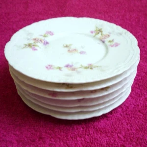 {SET DI 6} Theo Haviland (Schleiger 339 Blank 124) 4 PIATTINI RAMEKIN 7/8" - Foto 1 di 4