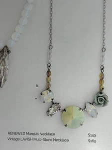 Sabika Spring/Summer 2020 Renewed Marquis Necklace - Picture 1 of 4