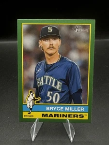 Topps Heritage 2025 - Bryce Miller #107 borde verde oscuro - Imagen 1 de 2
