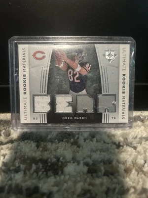 2007 Ultimate Collection Ultimate Rookie Materials Greg Olsen #URM-GO (MEM, RC) - Image 1 of 2