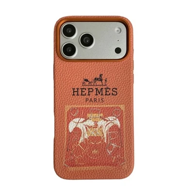 Cover telefono in pelle iPhone 17 16 15 Pro 17 Pro Max design di lusso custodia antiurto - Immagine 1 di 4