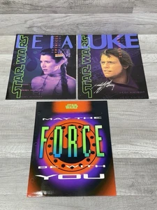 Vintage 1996 Star Wars 12x9.375 Portfolio Folder Leia Luke Skywalker Lot Of 3 (#2) - Bild 1 von 5