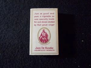 Caja de paquetes de cigarrillos vacía vintage Jean De Reszke Millhoff - Imagen 1 de 7