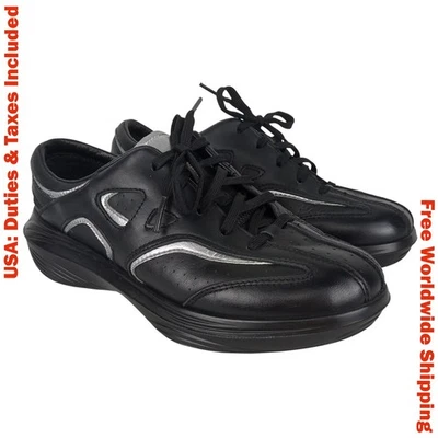 Kybun kyBoot Jindo Women Black Leather Comfort Sneakers Shoes Size 37⅔ - Image 1 of 4