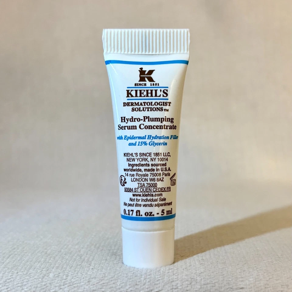Kiehl's Hydro Plumping Serum Concentrado Muestra Deluxe Talla .17oz, 5ml Nuevo sin Caja Foto 1 de 1